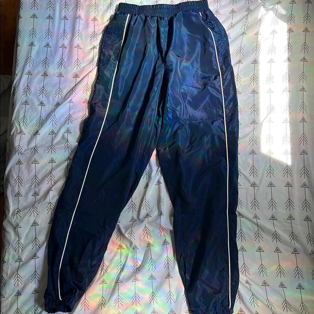 Track Pants with White Stripes